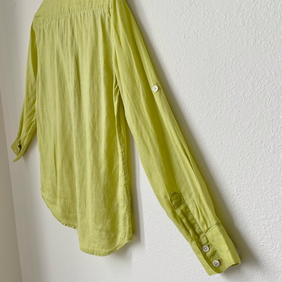 Tommy Bahama - Long Sleeve Button Down Oversized 100% Linen Shirt - Picture 12 of 14